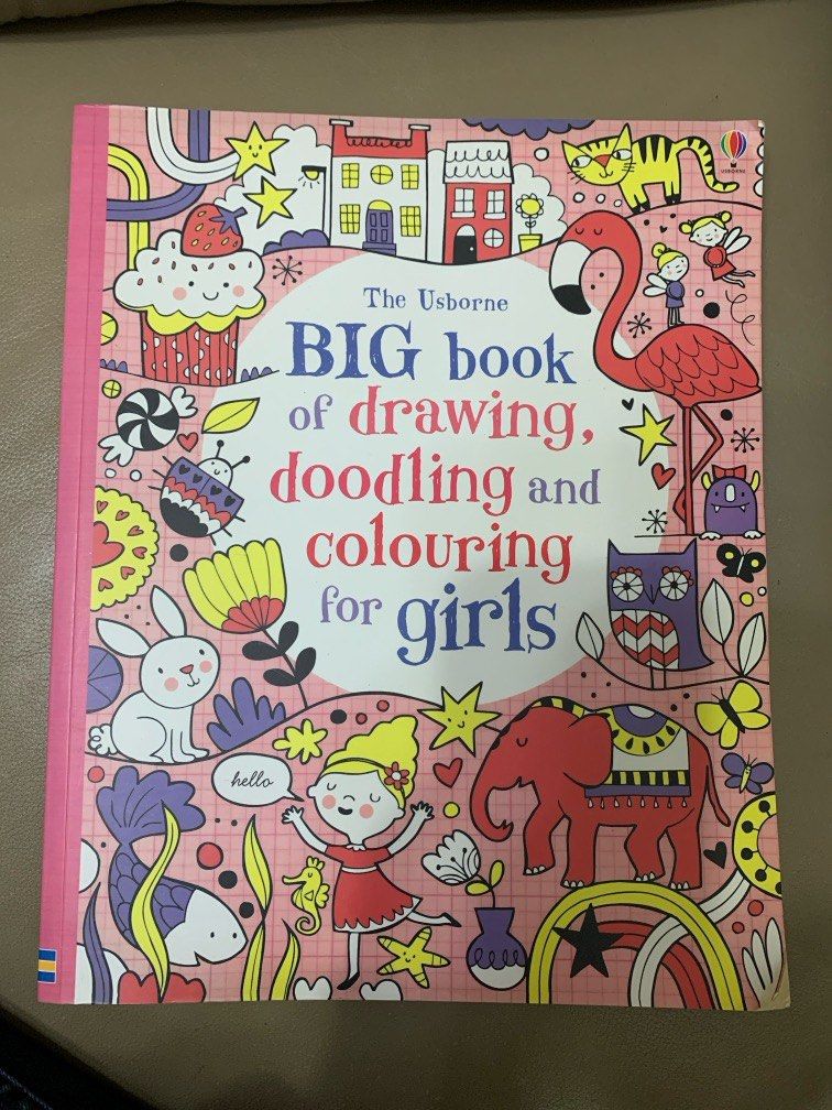 Usborne Drawing Coloring Doodling  Books – Set of 3