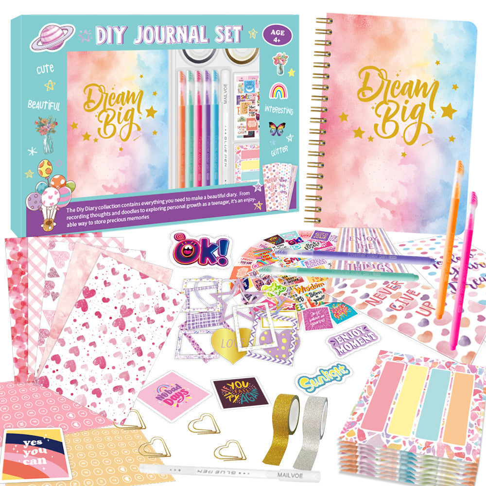 Dream Big DIY journal kit for memory keeping goals and creative writing