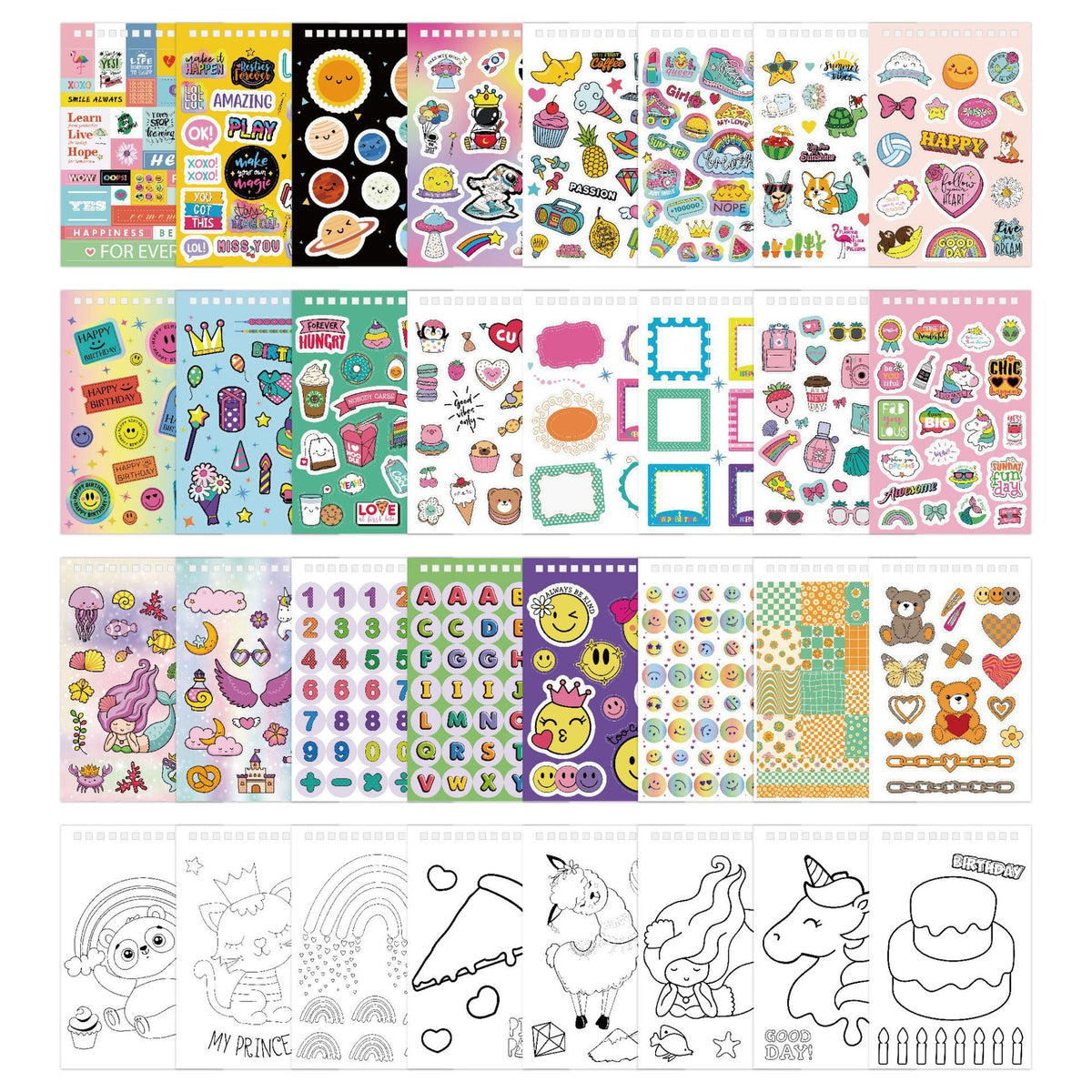 Decorative journaling stickers from the Dream Big 446-piece creative set