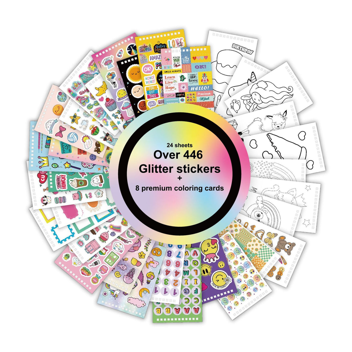 Dream Big colouring and sticker activity pages for creative journaling
