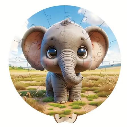 Magnetic Circular Animal Puzzle (28 Pieces)