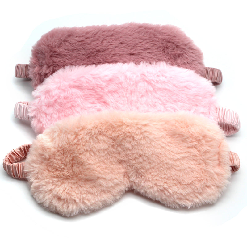 Soft Plush Fluffy Sleeping Eye Cover