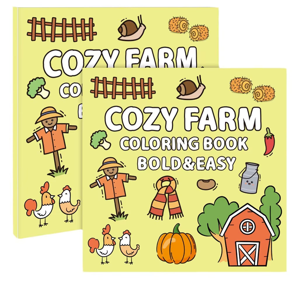 Kids Coloring Book – Bold & Easy Designs (40 Pages, Multiple Themes)
