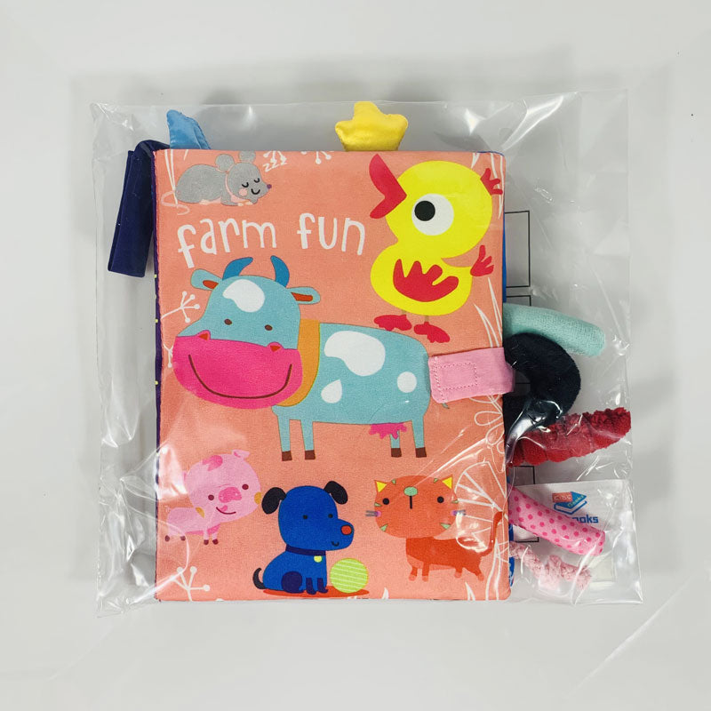 Farm Fun Soft Cloth Book – Sensory Book for Babies