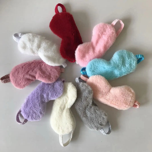 Fluffy Sleeping Mask – Soft Plush Eye Cover