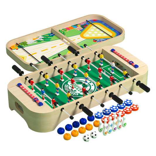 Interactive multifunctional desktop football soccer board game