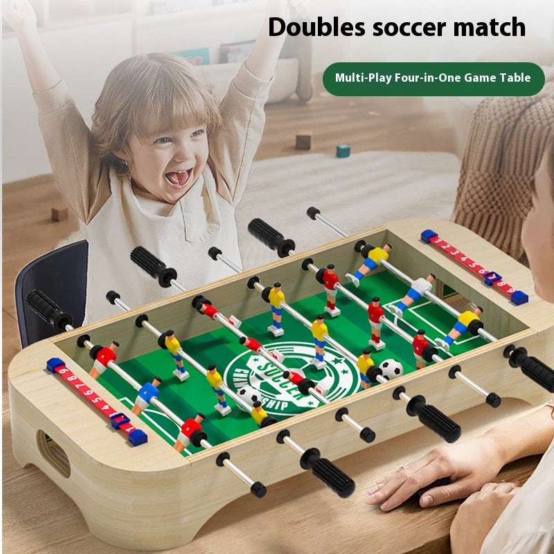 Interactive multifunctional desktop football soccer board game