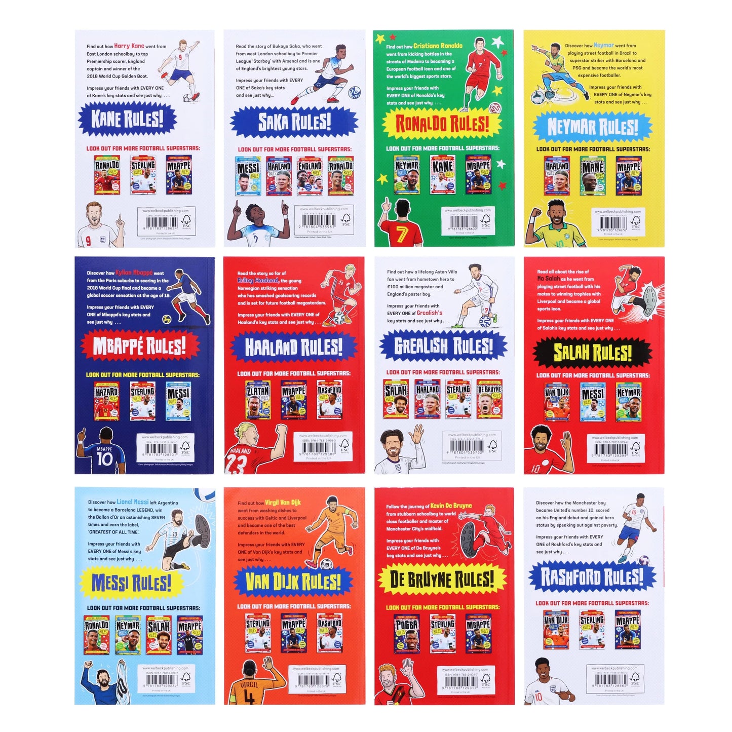 Football Superstars 12 Books Collection Set By Simon Mugford & Dan Green - Ages 5+ - Paperback