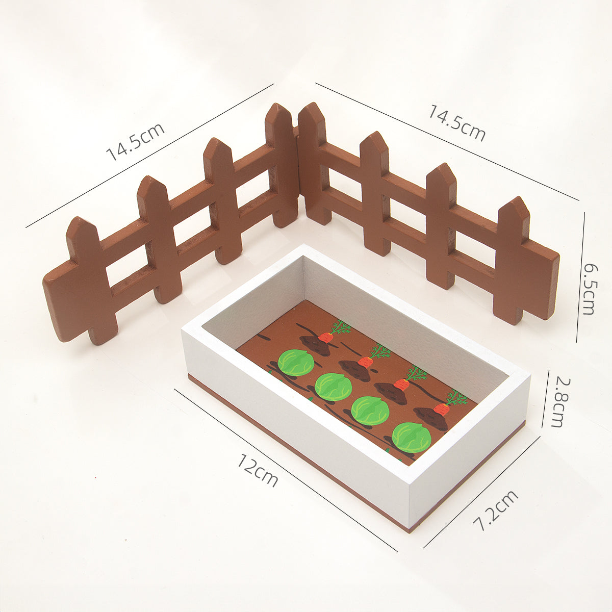 Mini Wooden Outdoor Furniture Playset – Pretend Garden & Park Toy