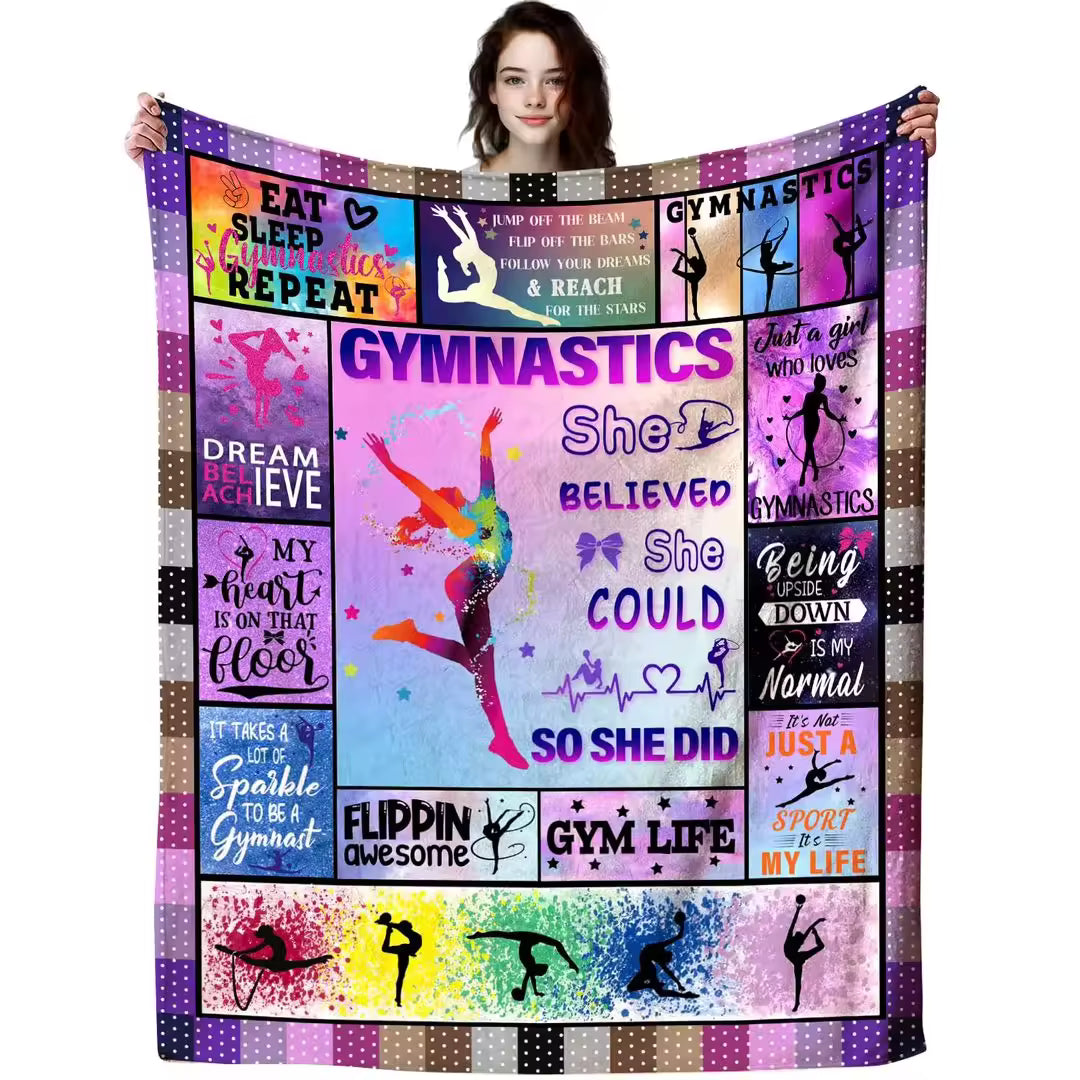 Kids Gift Blanket – 260gsm Soft Flannel Throw (130×150cm) | Cozy Inspirational Blanket for Boys & Girls