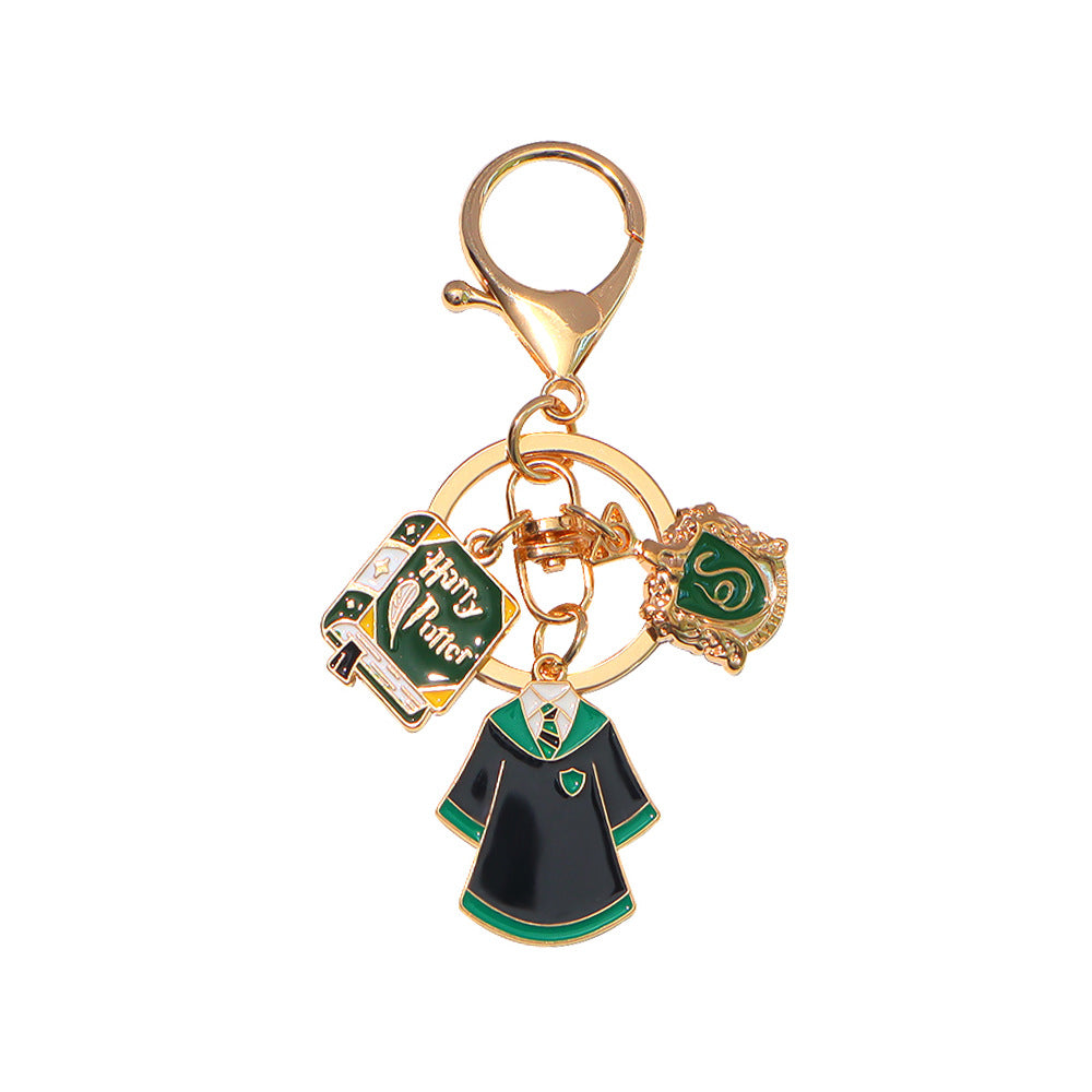 Harry Potter House Keychain – Hogwarts Uniform Charm Bag Accessory, random selection