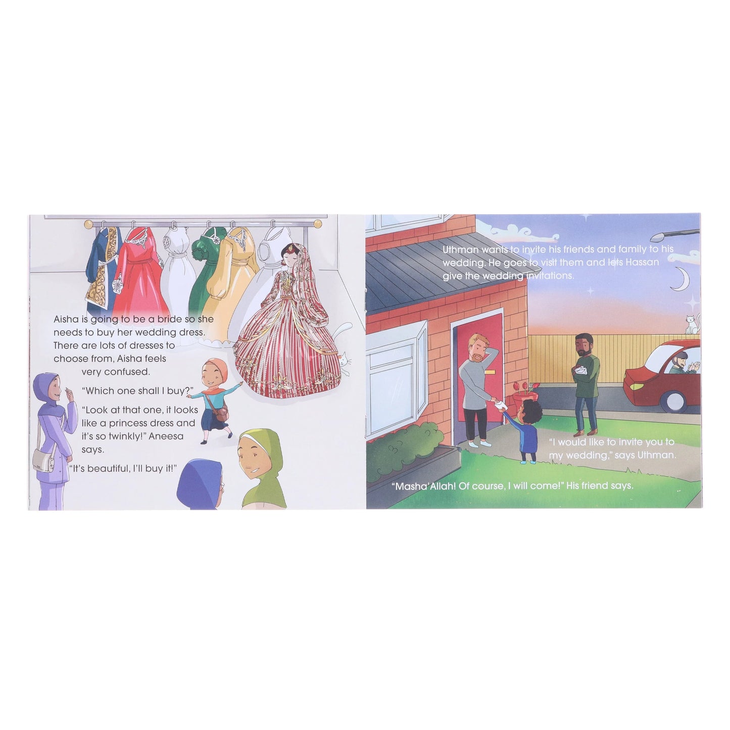 Hassan and Aneesa Children Islamic 5 Books Collection Set By Yasmeen Rahim - Ages 2-7 - Paperback
