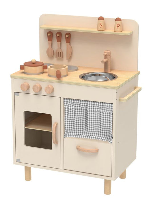 Wooden Kitchen - brown - Tooky Toy
