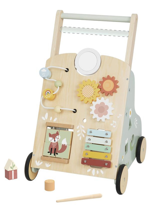 Tooky Toy Wooden Baby Walker - Pastel