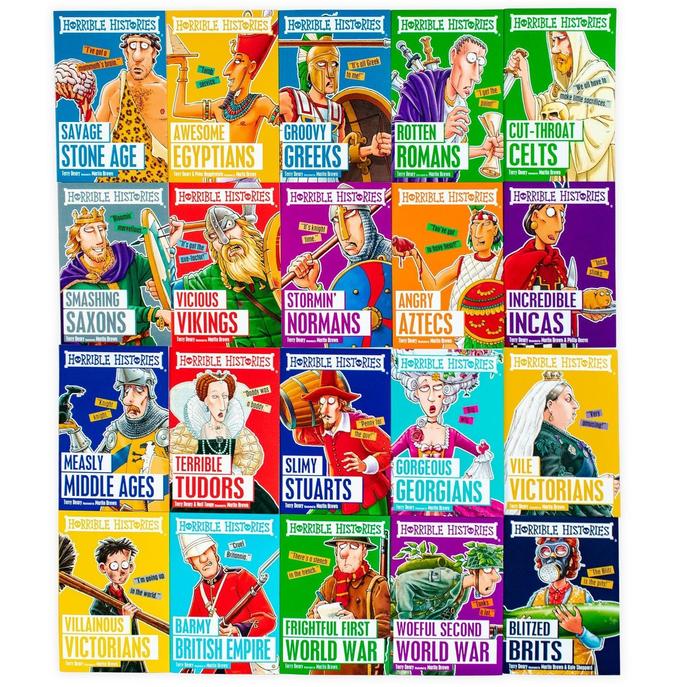 Horrible Histories children’s history books by Terry Deary