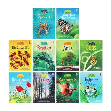 Usborne Beginners Nature Collection (Hardcover) | 10-Book Box Set | Ages 4-7