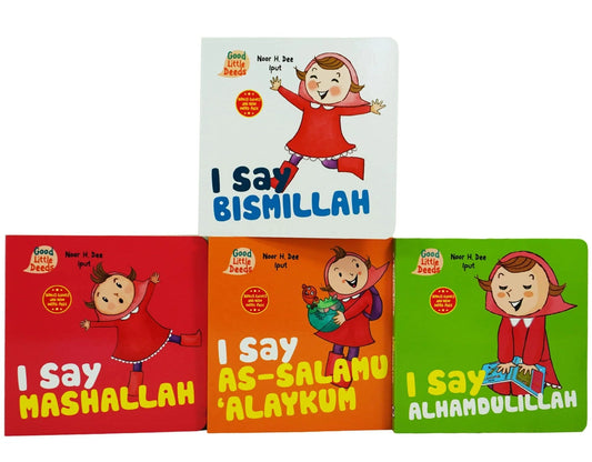 Children Islamic I Say Series 4 Books Collection Set By Noor H. Dee - Ages 1+ - Board Book
