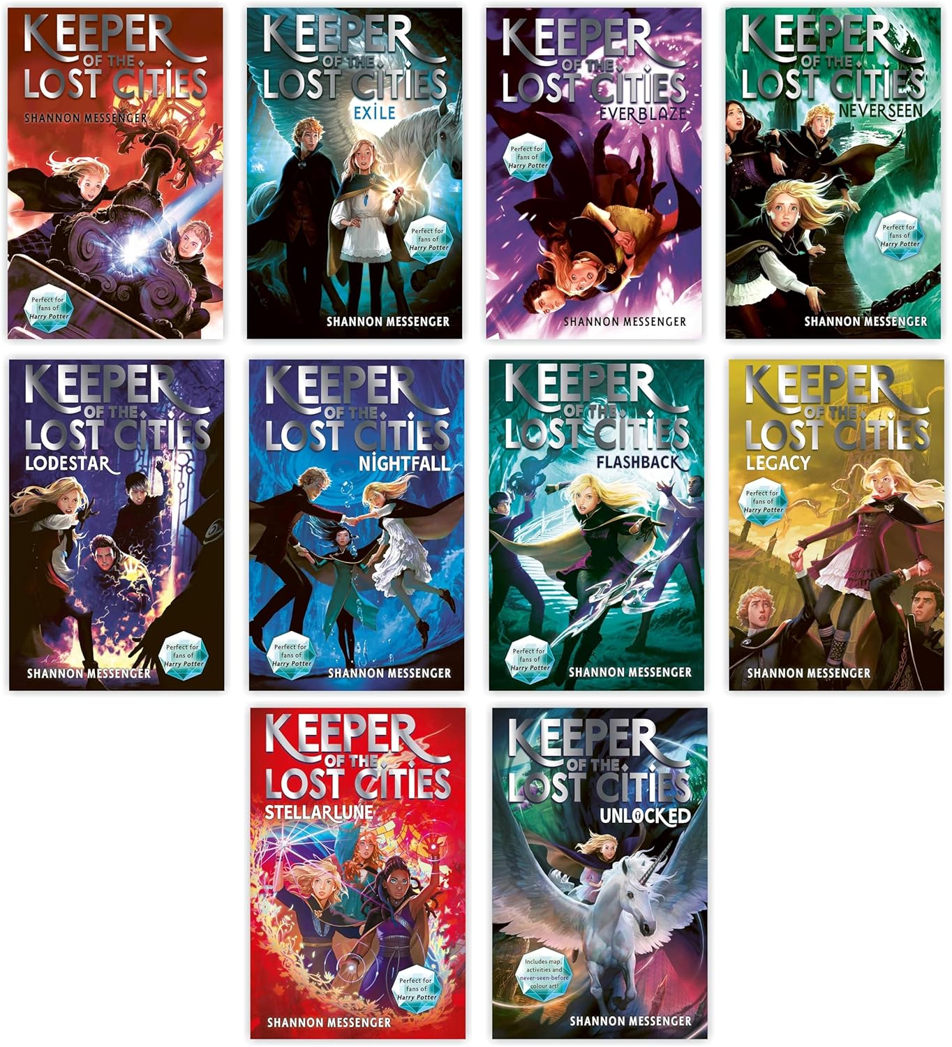 Keeper of the Lost Cities Series by Shannon Messenger – Fantasy Adventure Books (Ages 9–14)