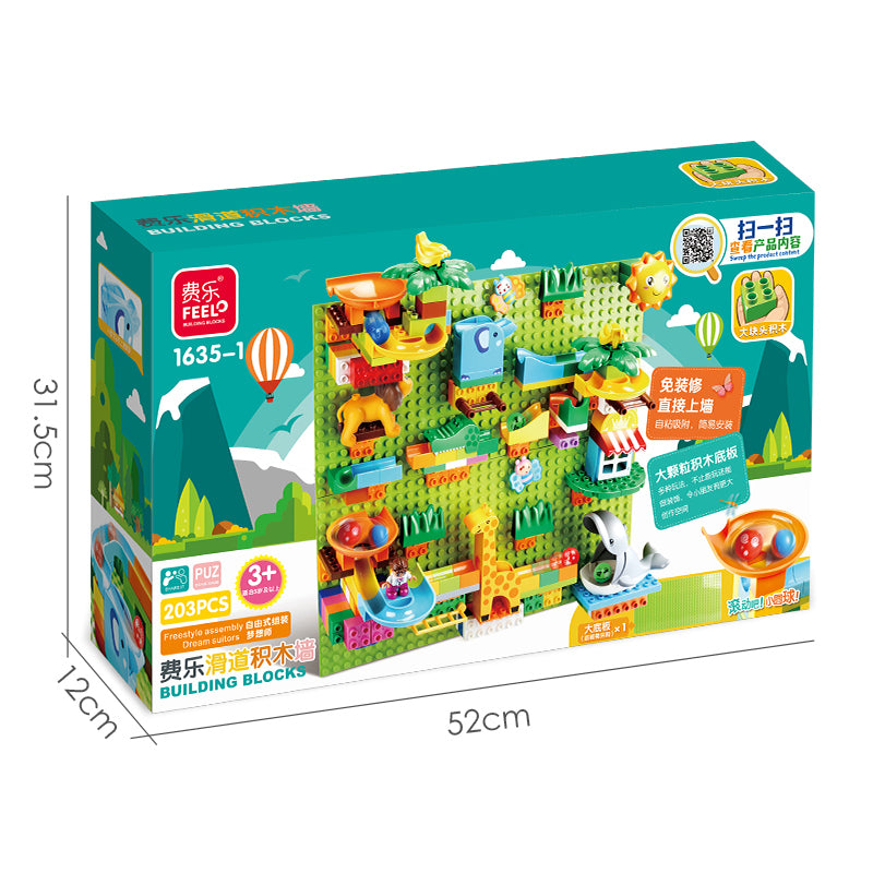Mountable Building Block Set – 203 Pieces Educational Play