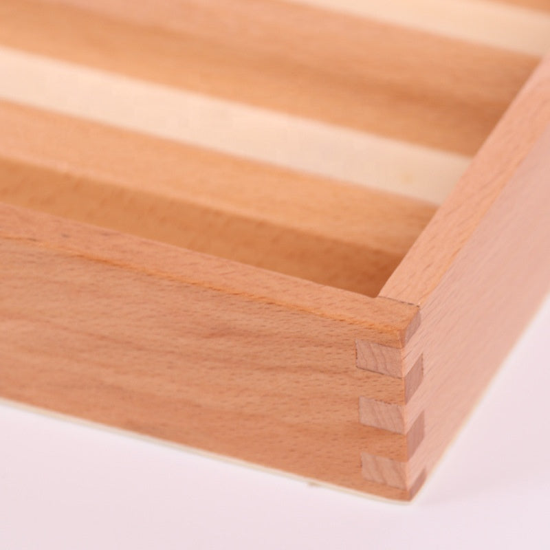 Montessori Wooden Alphabet Cards – Upper & Lowercase Letter Set in Tray