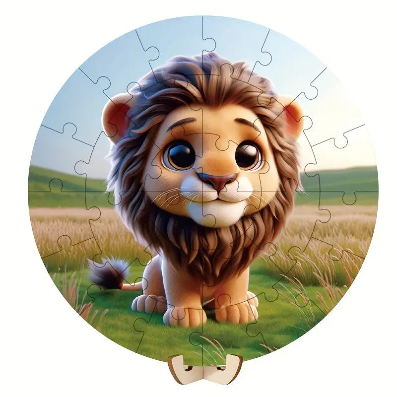 Magnetic Circular Animal Puzzle (28 Pieces)