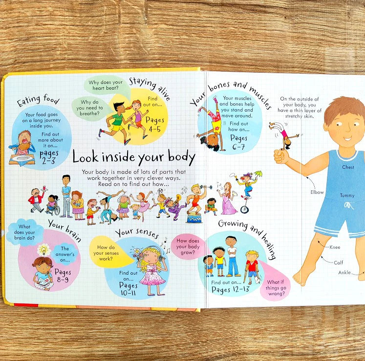 Usborne Look Inside Your Body | Lift-the-Flap Board Book | 100+ Flaps | Children's Human Body Book