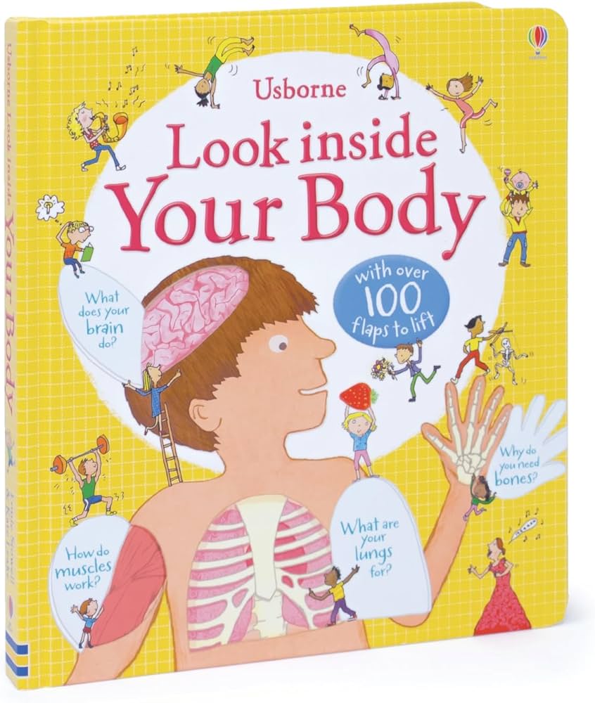 Usborne Look Inside Your Body | Lift-the-Flap Board Book | 100+ Flaps | Children's Human Body Book