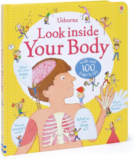 Usborne Look Inside Your Body | Lift-the-Flap Board Book | 100+ Flaps | Children's Human Body Book