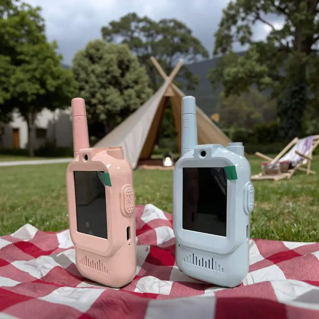 KidzConnect™ Video Walkie Talkie Set – Rechargeable Kids Camera Intercom Pair