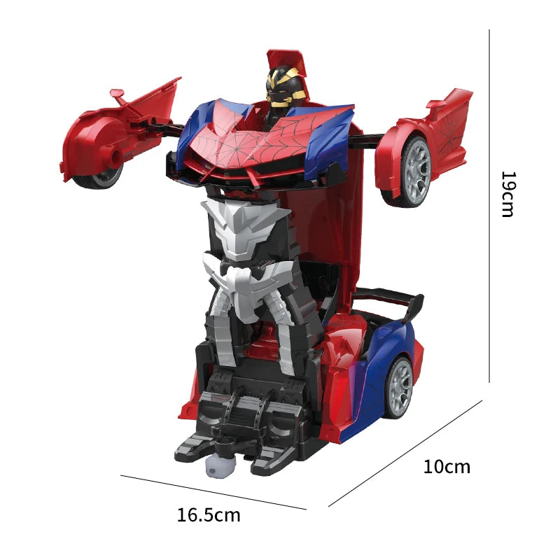 Spider Man Blaze™ 2-in-1 Transforming RC Supercar Robot – Rechargeable Remote Control Action Car