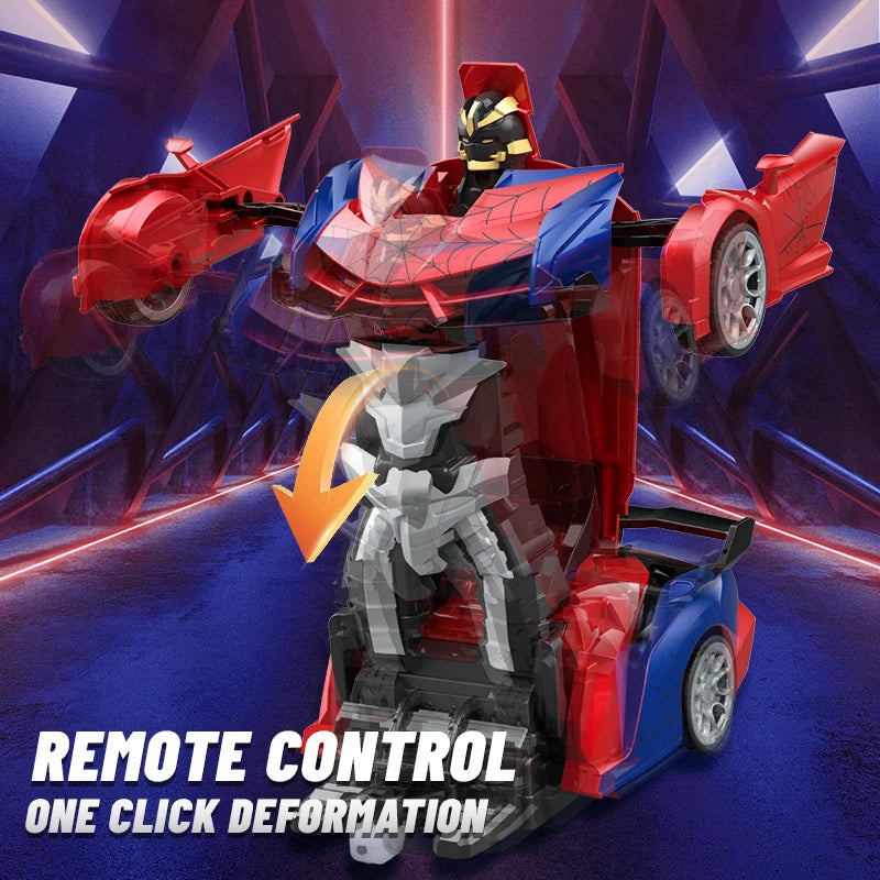 Spider Man Blaze™ 2-in-1 Transforming RC Supercar Robot – Rechargeable Remote Control Action Car