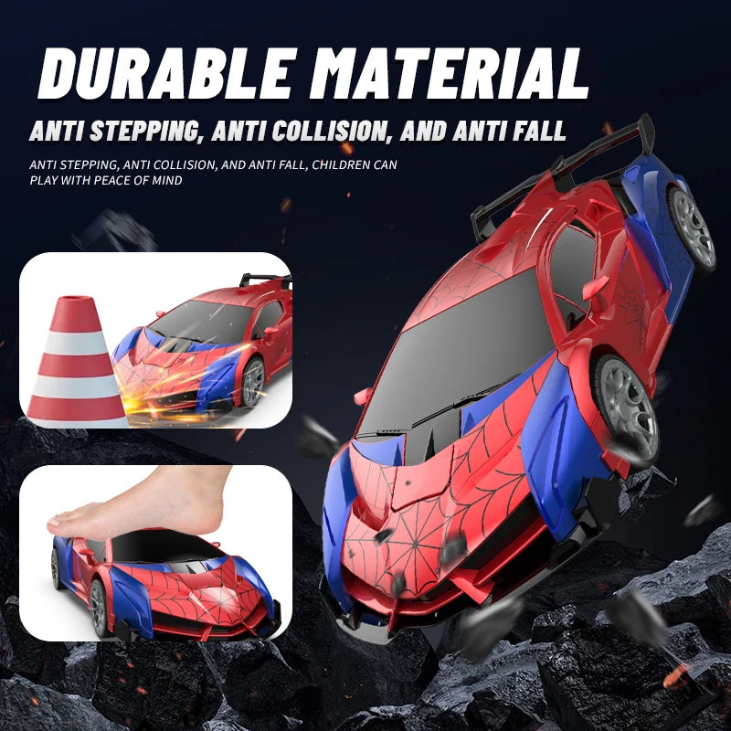 Spider Man Blaze™ 2-in-1 Transforming RC Supercar Robot – Rechargeable Remote Control Action Car