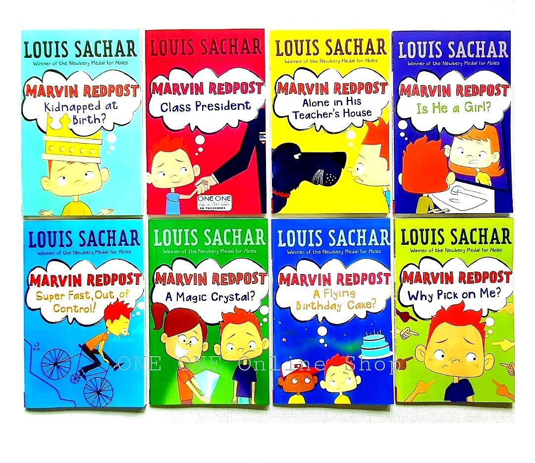 Marvin Redpost Series by Louis Sachar – Funny Chapter Books Set