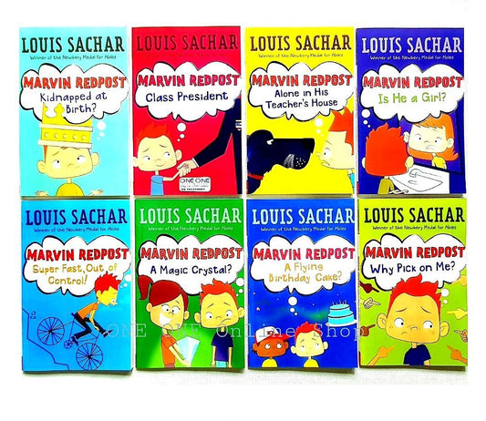 Marvin Redpost Series by Louis Sachar – Funny Chapter Books Set