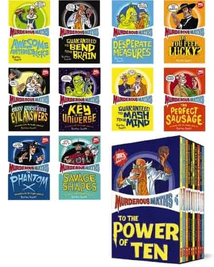 Murderous Maths Collection 10 Books Box Set by Kjartan Poskitt - Ages 8-12 - Paperback