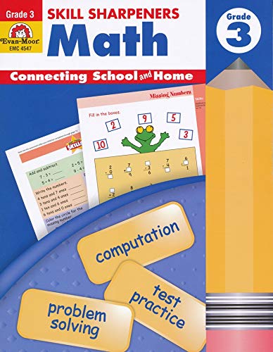 Evan-Moor Skill Sharpeners Math Grade 3 workbook