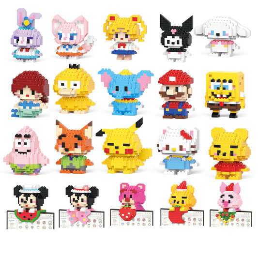 Mini Micro Blocks Set – 3D Puzzle Characters