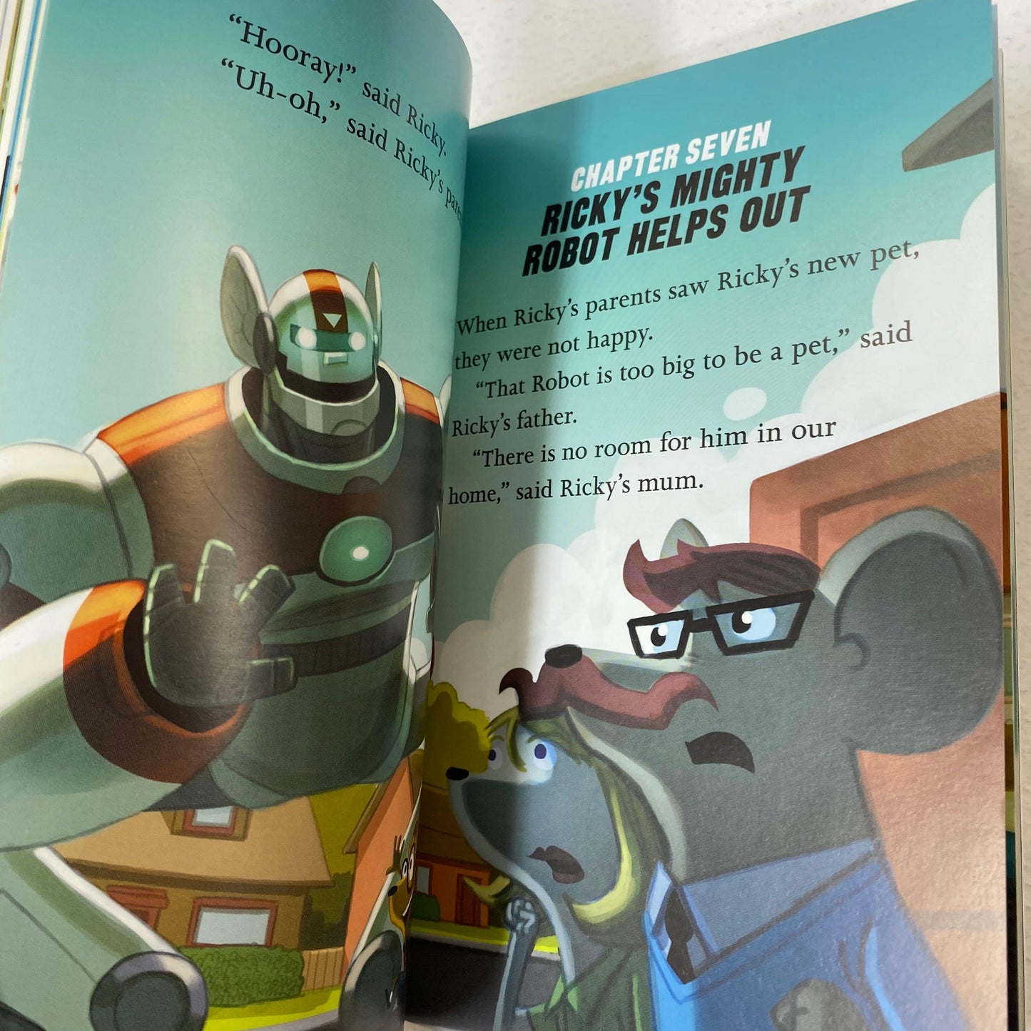 RICKY RICOTTA'S MIGHTY ROBOT BOOKS  By Dav Pilkey In Full Color