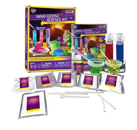 Mind Fizzing Science Kit | DIY STEM Chemistry Experiment Kit | 11 Exciting Science Activities for Kids 6+