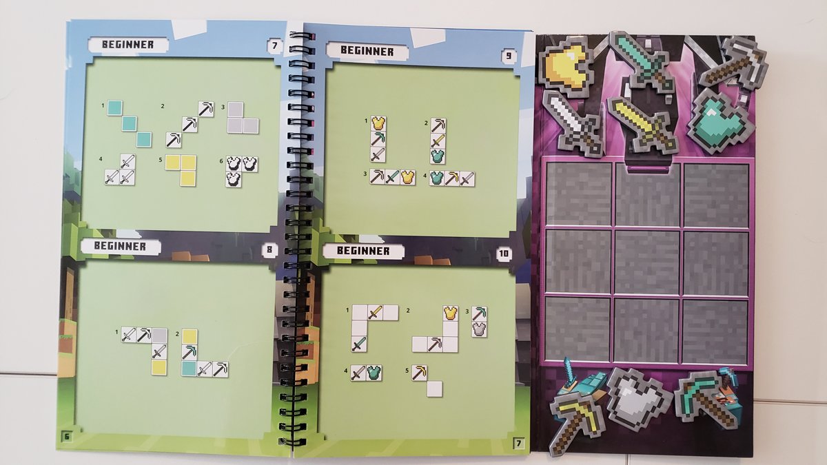 ThinkFun Minecraft Magnetic Travel Puzzle Logic Game & STEM Toy For Kids Ages 8 & Up