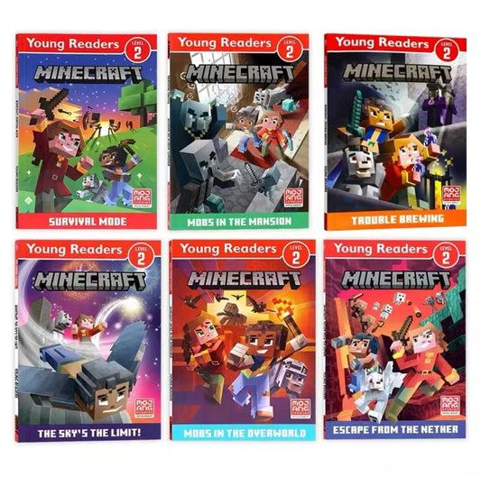 Minecraft Young Readers Level 2 six-book reading collection