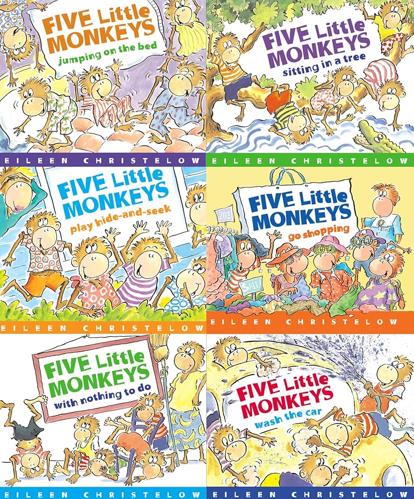 Five Little Monkeys Series by Eileen Christelow-Paperback