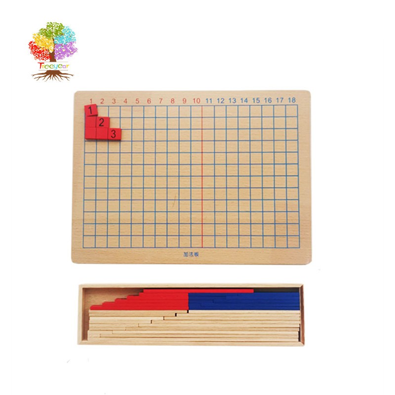 Montessori Addition & Subtraction Board | Wooden Math Learning Set