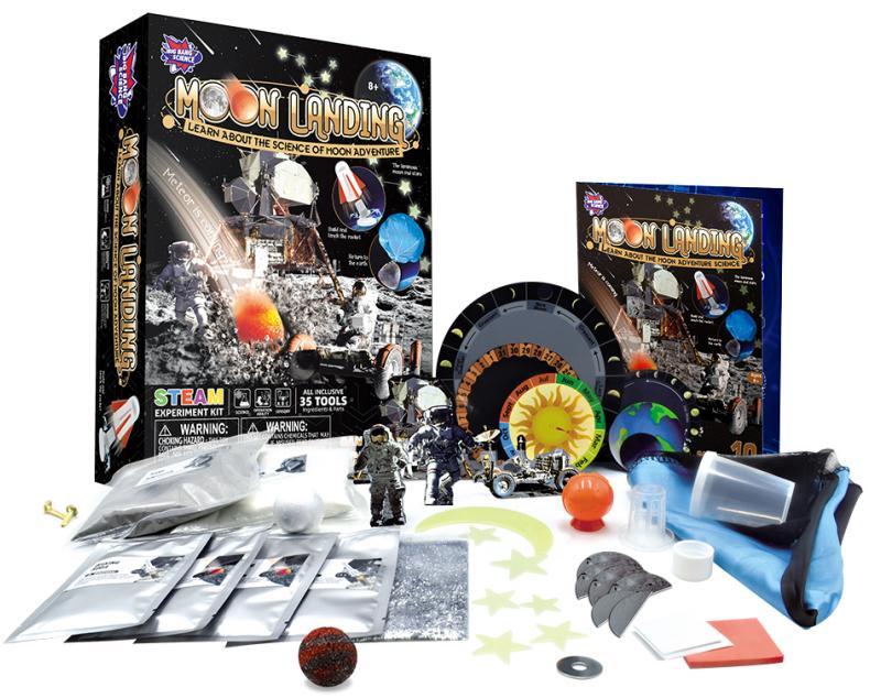 Moon Landing STEAM Science Experiment Kit | 10 Space Activities | STEM Learning Kit for Kids 8+