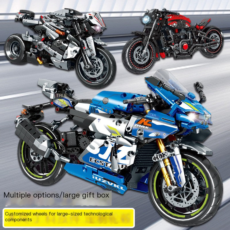 Motorcycle Building Block Set – 449 PCS Yamaha-Style