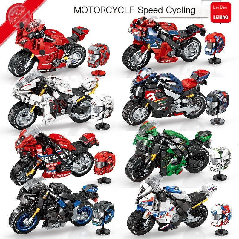 Motorcycle Building Block Set – 449 PCS Yamaha-Style