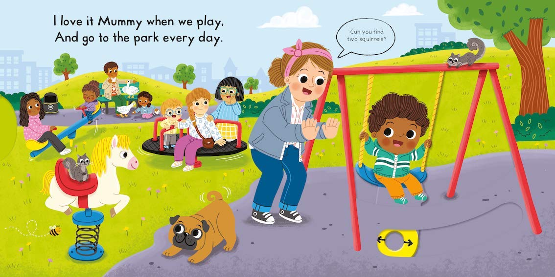 Busy Book: I Love My Mummy | Push Pull Slide Interactive Board Book for Toddlers