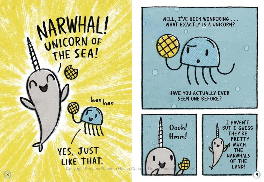 Narwhal and Jelly illustrated books for ages 6 to 9
