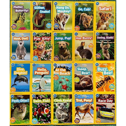 National Geographic Kids Pre-Reader Collection | 20 Early Reading Books for Ages 3–6