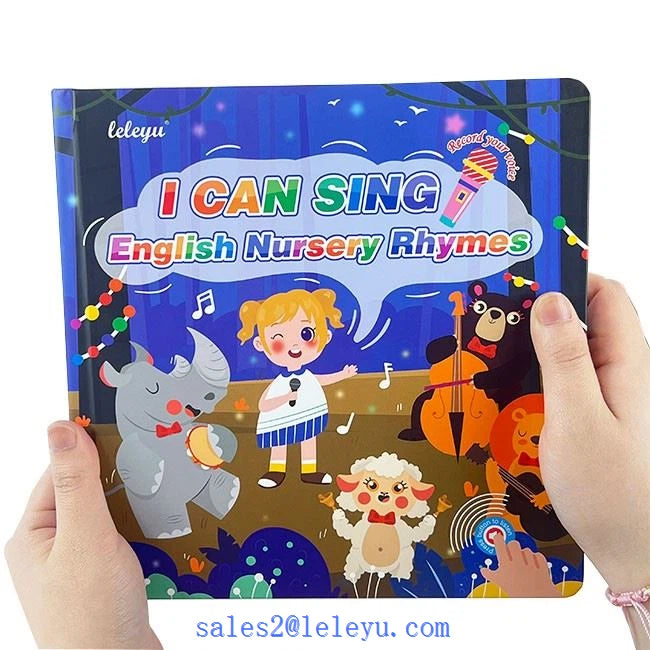 I Can Sing – 15 English Nursery Rhymes Interactive Sound Book with voice recorder